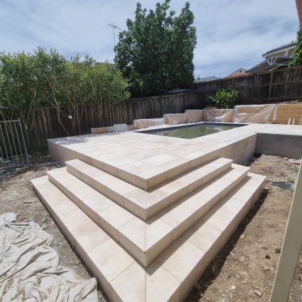 Pool Stairs Installation